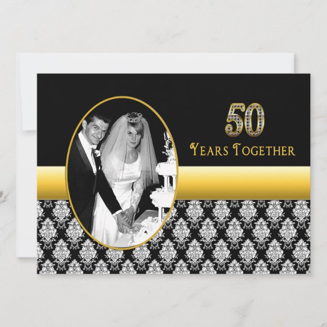 Invitations du 50e anniversaire du Mariage (Devant)