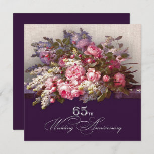 Invitations du 65e anniversaire du Mariage