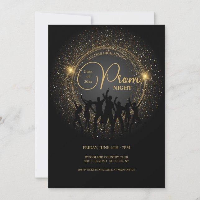 Invitations du bal de fin d'année (Devant)