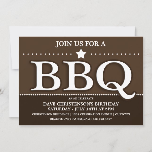 Invitations du BBQ Summer Party (Devant)