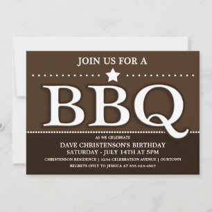 Invitations du BBQ Summer Party
