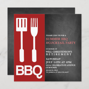 Invitations du BBQ Summer Party
