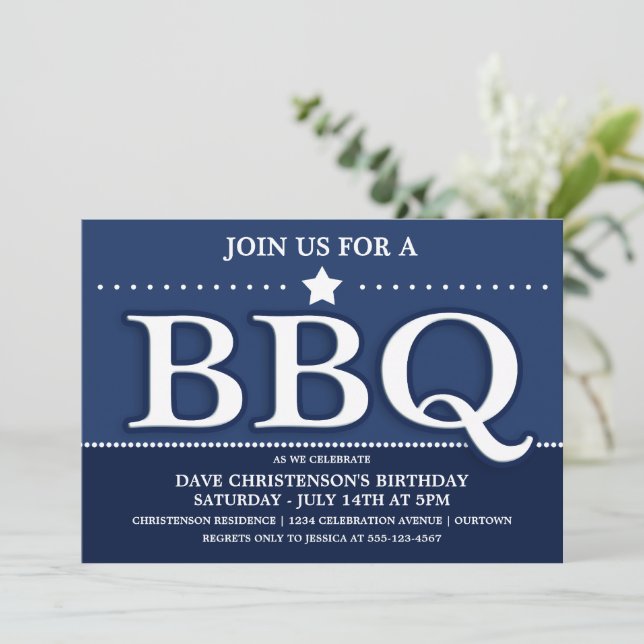 Invitations du BBQ Summer Party (Debout devant)