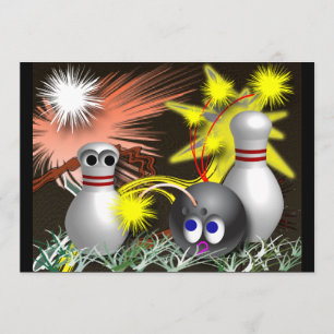 Invitations du Bowling Party
