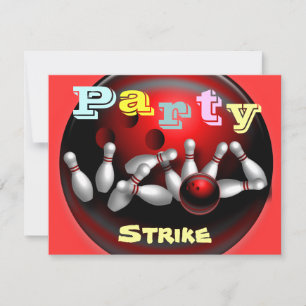 Invitations du Bowling Party
