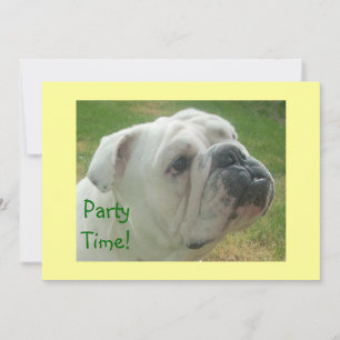 Invitations du Bulldog Party anglaises les plus fo