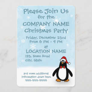 Invitations du bureau de Noël