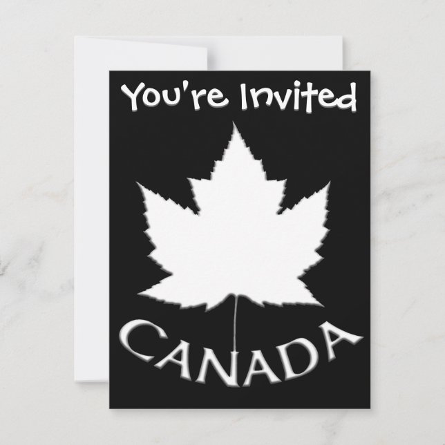 Invitations du Canada Cartes RSVP personnalisées d (Devant)