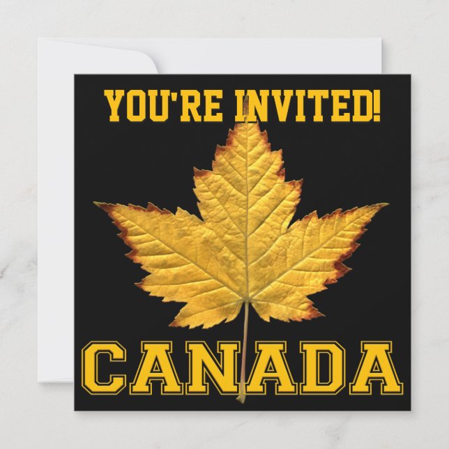 Invitations du Canada Personnaliser Varsity Canada (Devant)