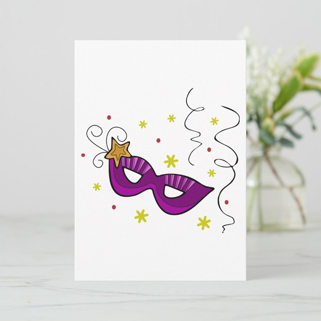 Invitations du Carnaval de Masques Oeil Mardi Gras (Créateur téléchargé)