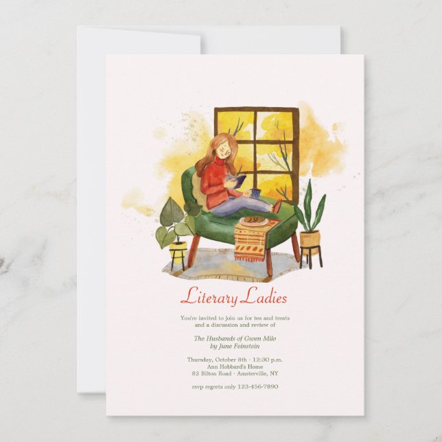 Invitations du club de livres (Devant)