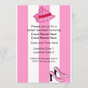 Invitations du déjeuner des dames faites sur