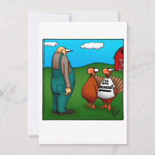 Invitations du dîner d'Humour de Thanksgiving