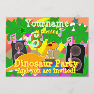 Invitations du DJ Party de 6e anniversaire du Cool