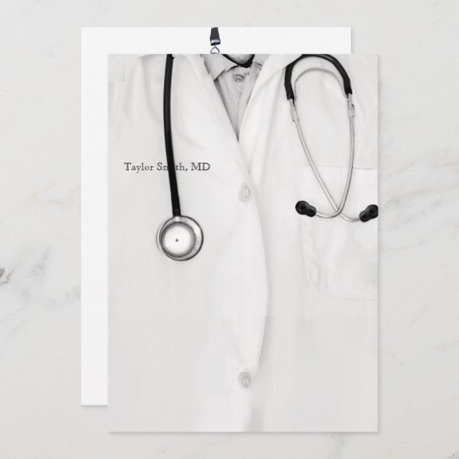 Invitations du Docteur Graduation (Devant / Derrière)