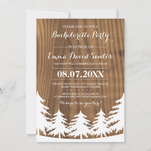 Invitations du Forest Bachelorette Party