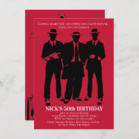 Invitations du Gangster Party
