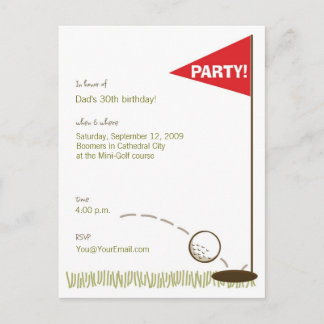 Invitations du Golf Party
