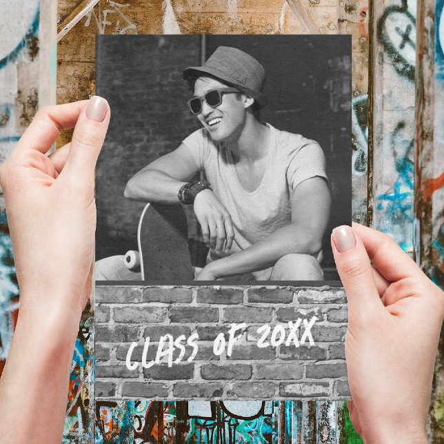 Invitations du groupe de diplômés [Blanc] (Créateur téléchargé)