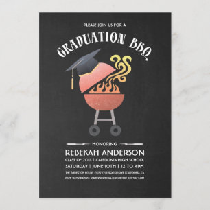 Invitations du groupe de diplômés   Fête BBQ