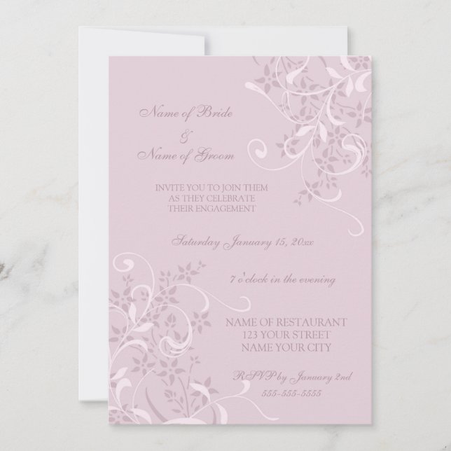 Invitations du groupe d'engagement floral pourpre (Devant)