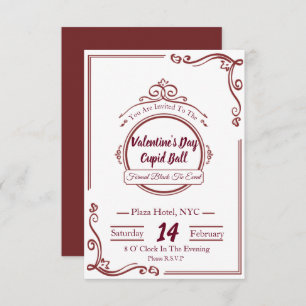 Invitations du Jour des Valentines de luxe