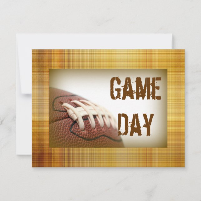 Invitations du Jour du Football (Devant)