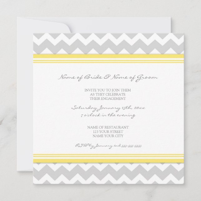Invitations du Joyeux Joyeux Chevron (Devant)