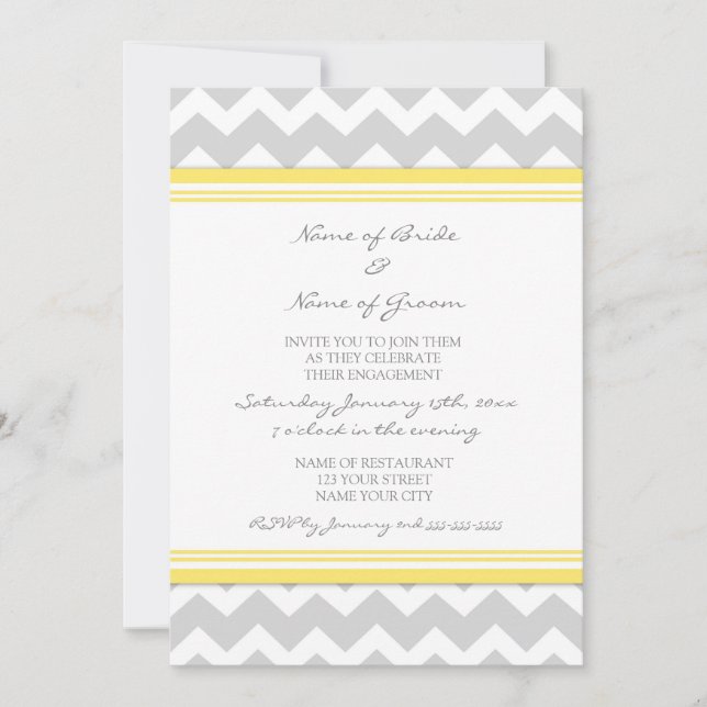 Invitations du Joyeux Joyeux Chevron (Devant)