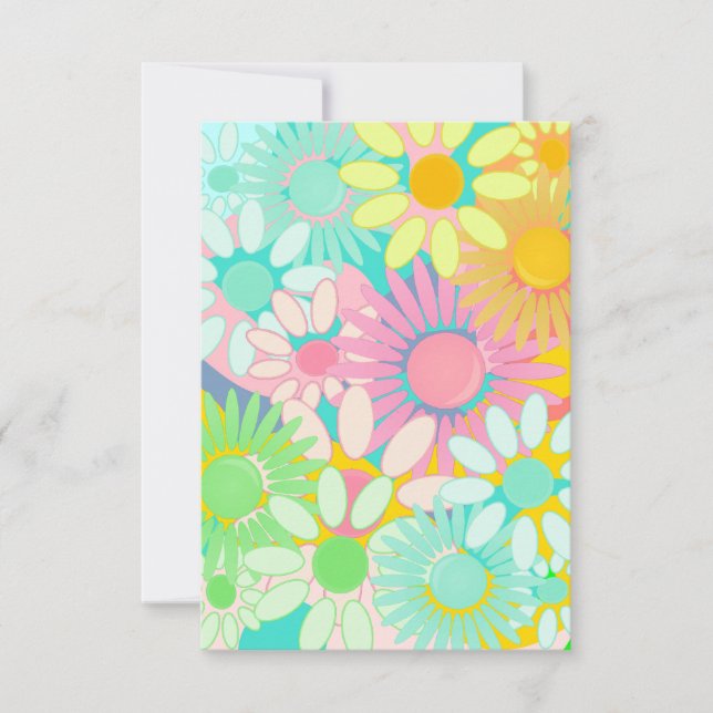 Invitations du Mod Retro Hip des années 1960 1970  (Devant)