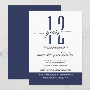 Invitations du Navy Modern Business Party