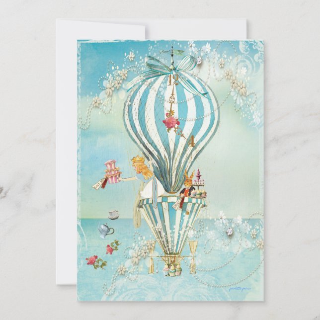 Invitations Du Parti Alice Au Pays Des Merveilles (Devant)