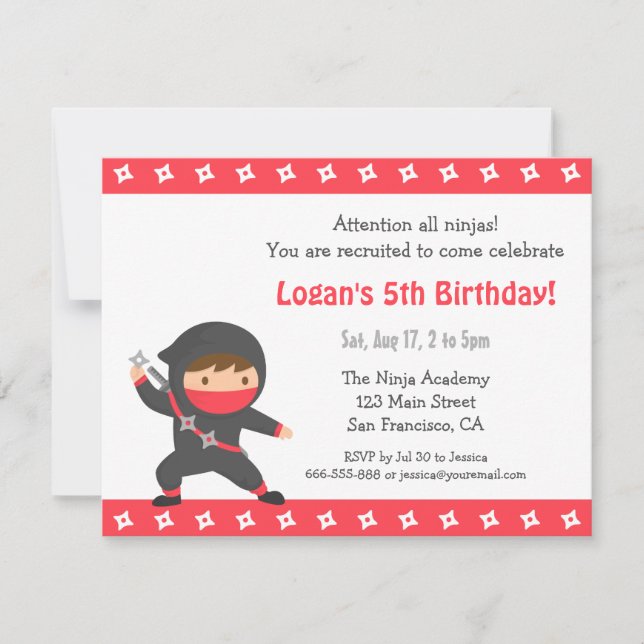 Invitations du parti Anniversaire de enfant de Cut (Devant)