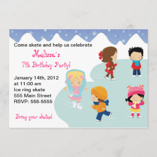 Invitations du parti Anniversaire de enfant Iceska