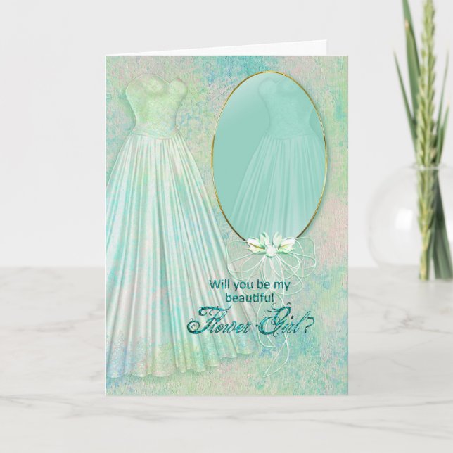 INVITATIONS DU PARTI BRIDAL - FILLE FLEURIE (Devant)