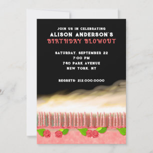INVITATIONS DU PARTI D'ANNIVERSAIRE ADULTE