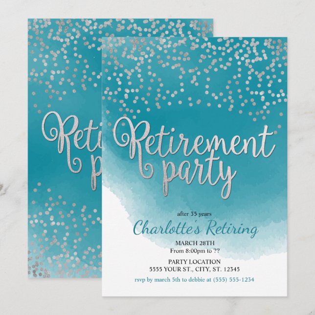 Invitations du Parti de la retraite moderne (Devant / Derrière)