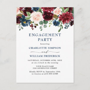 Invitations du PARTI ENGAGEMENT Floral de la marin