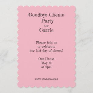 Invitations du parti "Goodbye Chemo"