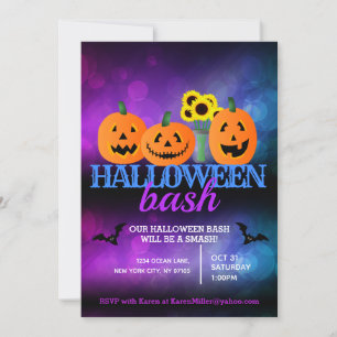 Invitations du parti Halloween