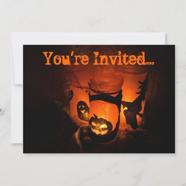 Invitations du parti Halloween (Devant)