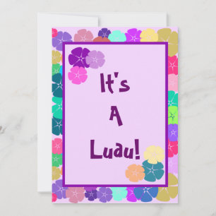 Invitations du parti Hawaiian Luau