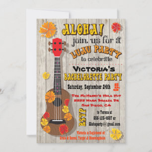 Invitations du parti Hawaiian Luau Bachelorette