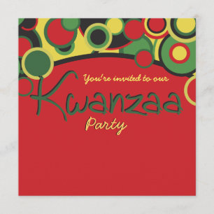 Invitations du parti Kwanzaa
