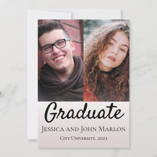 Invitations du Parti Moderne Conjoint de Double Gr (Devant)