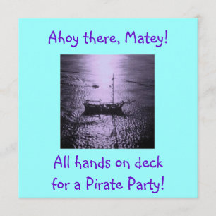 Invitations du parti pirate violet