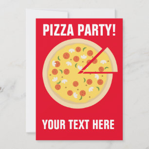 INVITATIONS DU PARTI PIZZA