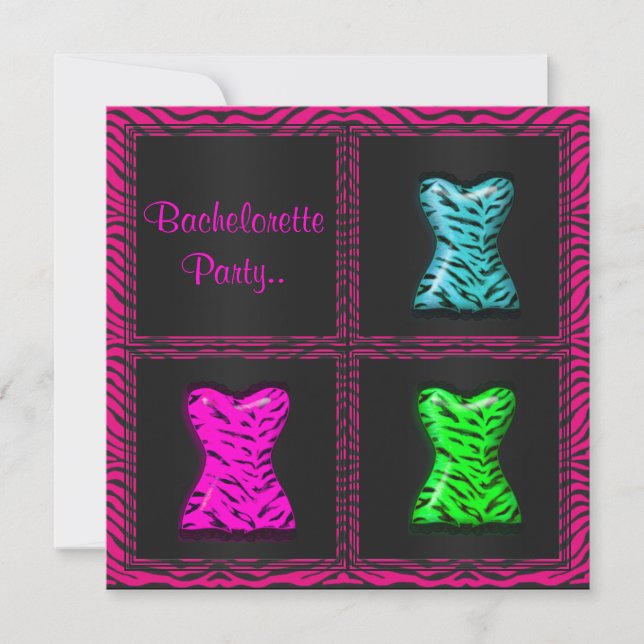 INVITATIONS DU PARTI POSTER DE ANIMAL MODERNE BACH (Devant)