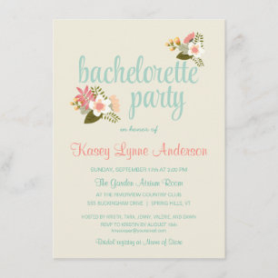 Invitations du parti Rustic Floral Bachelorette