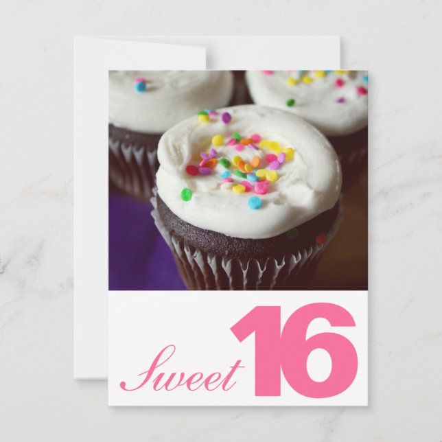 Invitations du parti Sweet sixteen (Devant)